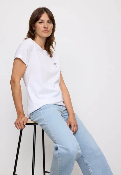 recolution Damen T-Shirt aus Bio-Baumwolle - CAYENNE MORE AMORE - recolution, White (weiß), – Produktbild 3 von 4