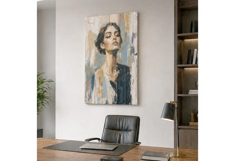 M MERCEO Leinwand Künstlerleinwand 70x100cm 2er Set - Weiße Leinwand zum Bemalen, 2er-Set Leinwand 70x100cm (zum Bemalen, Baumwolle, Weiß, – Produktbild 4 von 5