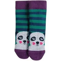 Frugi Frugi Socken Panda - Little Pair Socks Jade Stripe Panda – Produktbild 1 von 1