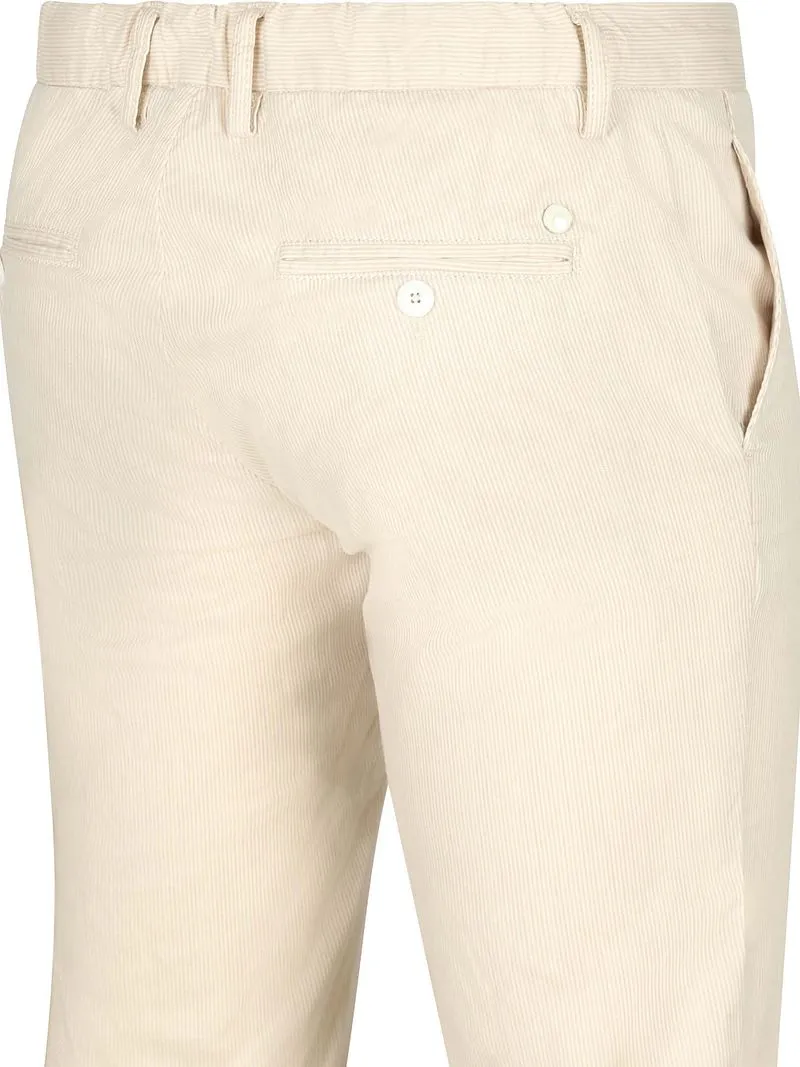 Alberto Alberto Hose Jump Stripe Ecru - Größe W 33 - L 34, Beige, – Produktbild 3 von 4