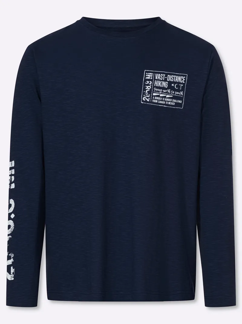 Catamaran Langarmshirt marine-bedruckt, Marine-bedruckt, – Produktbild 1 von 2