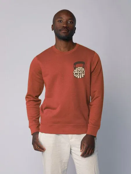watapparel watapparel Sweatshirt Unisex No Pain, no Gain 01, Heritage brown, – Produktbild 2 von 3