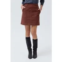 People Wear Organic People Wear Organic Kordrock, uni braun, Bio-Baumwolle – Produktbild 1 von 1