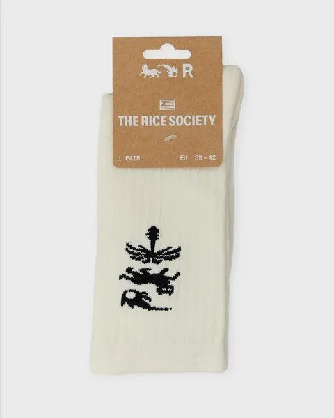 RICE RICE Socken AVY, Ecru/black, – Produktbild 2 von 4