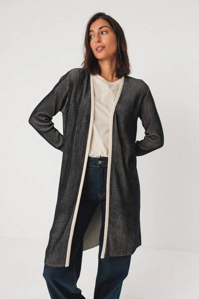 SKFK SKFK Damen vegan Cardigan Badaia, Schwarz, – Produktbild 1 von 2