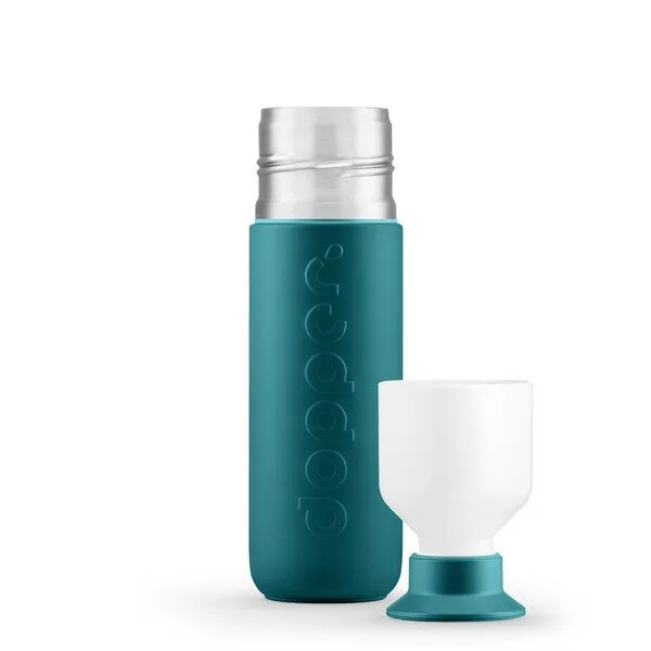 Dopper Thermosflasche Dopper Insulated 350ml, 580 ml - Doppelwandig, auslaufsicher, hält 24h kalt / 9h heiß, Green lagoon (grün), – Produktbild 3 von 3