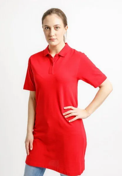 TORLAND TORLAND Damen Polokleid PAIGER, Rot (red), – Produktbild 1 von 4