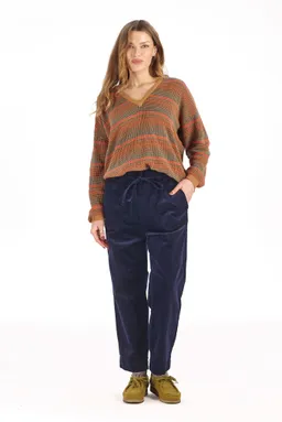 KOMODO KOMODO Damen vegan Hose Dream Aus Cord Marineblau – Produktbild 1 von 1