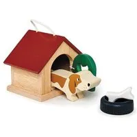 Tender Leaf Toys Tender Leaf Toys Hundehütte mit Zubehör aus Holz – Produktbild 1 von 1