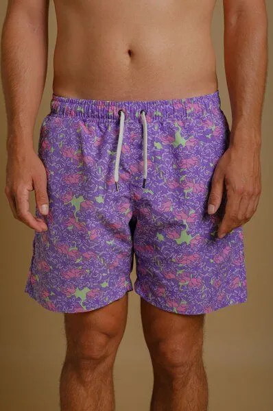 Trendsplant Trendsplant Trippyplant Seaqual®Yarn Swim Short Sour Grape, Lila, – Produktbild 2 von 4