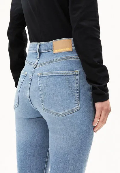 ARMEDANGELS ARMEDANGELS LEJAANI Damen Slim Jeans Bio-Baumwoll Mix X-Stretch, Blue, – Produktbild 4 von 5