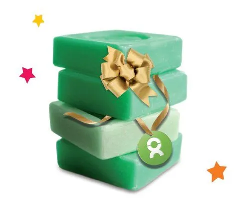 OxfamUnverpackt OxfamUnverpackt Spenden-Geschenk "Seife" (Weihnachtskarte mit Magnet) – Produktbild 2 von 2