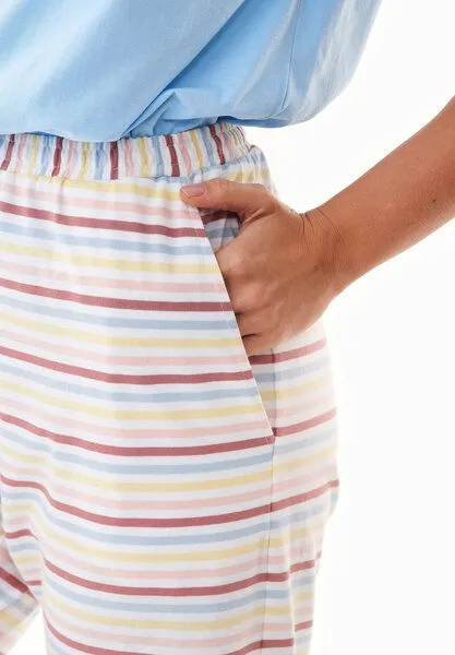 ORGANICATION ORGANICATION TRINNITY | Pyjama-Set aus Bio-Baumwolle, Light blue, – Produktbild 4 von 4