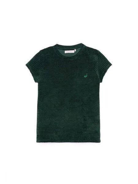 TWOTHIRDS TWOTHIRDS Veloursoberteil Ariadna, Deep green, – Produktbild 1 von 3