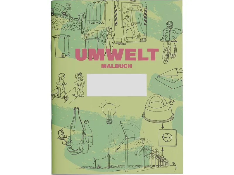 Malbuch "Umwelt 2.0", Format A4, 12 Seiten – Produktbild 1 von 1