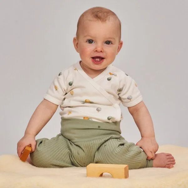 Sense Organics sense-organics Baby Wickelbody mit Baumdruck, Modell YGON, Weiß mit bäumen, – Produktbild 2 von 4