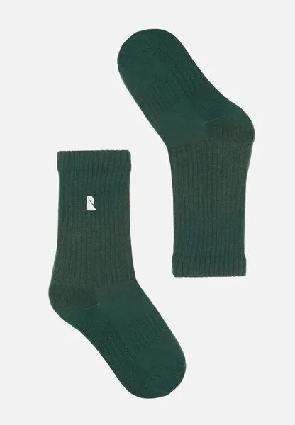 recolution Socken aus Bio-Baumwoll Mix - BERGENIA LOGO - recolution, Green (grün), – Produktbild 1 von 1