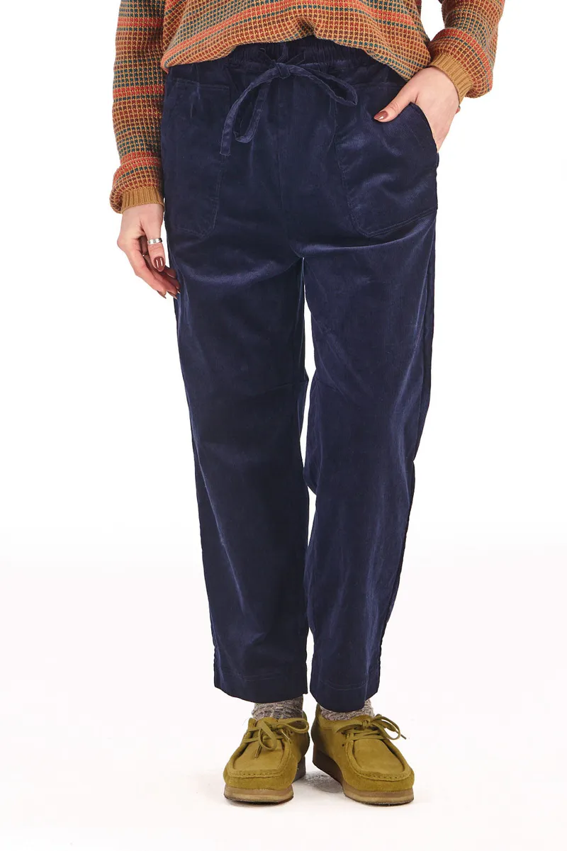 KOMODO KOMODO Damen vegan Hose Dream Aus Cord Marineblau, Blau, – Produktbild 2 von 2