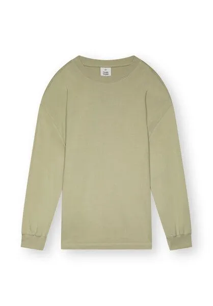 THOKKTHOKK ThokkThokk Unisex Loose Longsleeve TT39 aus Bio-Baumwolle, Desert sage (grün), – Produktbild 3 von 3