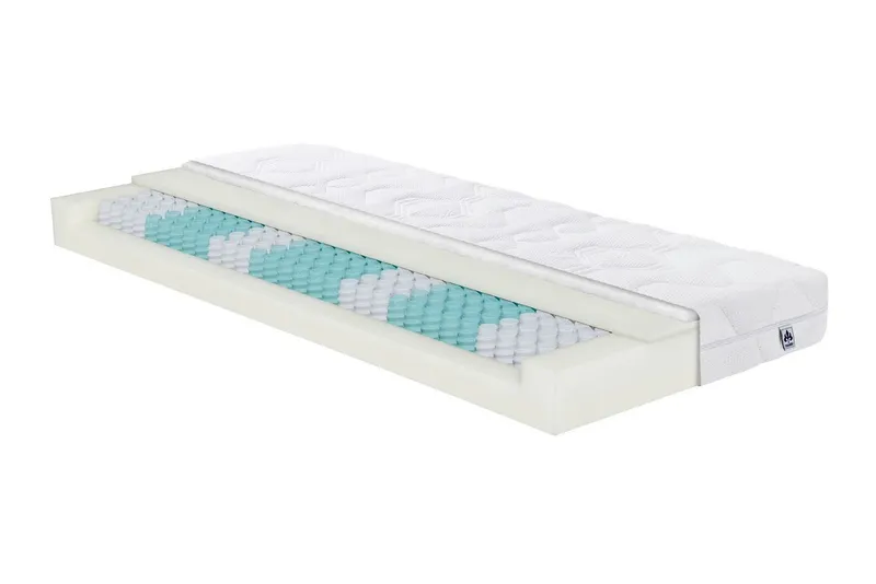 irisette Taschenfederkernmatratze Irisette Lotus mit 7 Liegezonen, Irisette, 18 cm hoch, gute Luftventilation, kraftvolle und elastische Körperunterstützung, Weiß, – Produktbild 2 von 5