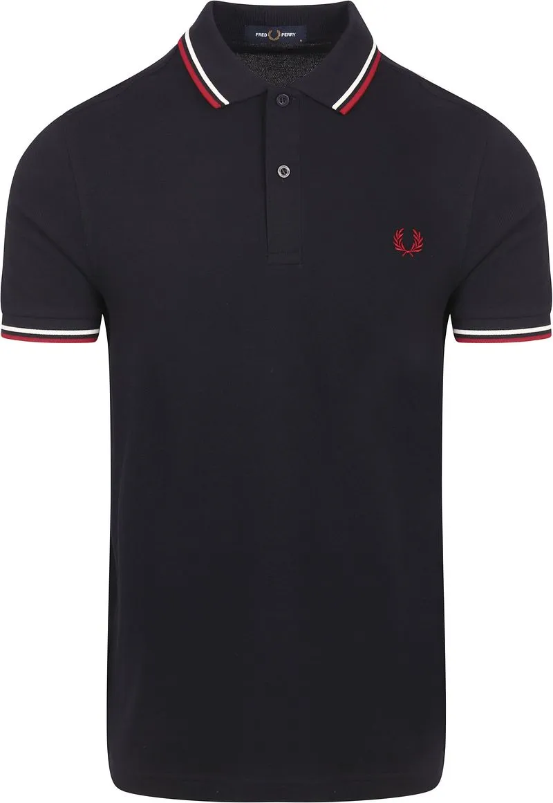 Fred Perry Fred Perry Polo M3600 Marine T55 - Größe L, Dunkelblau, – Produktbild 1 von 2