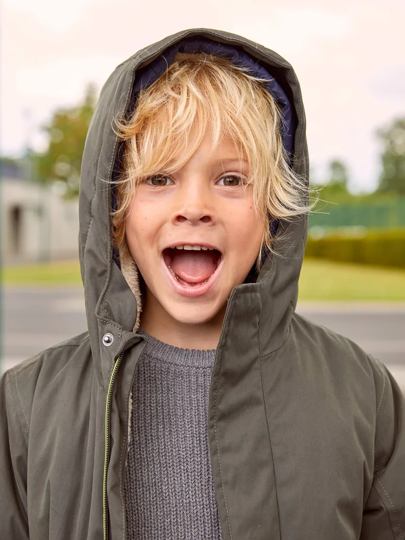 Vertbaudet Vertbaudet Jungen 3-in-1-Jacke mit Polyester, Khaki, – Produktbild 2 von 4