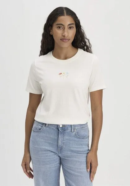 hessnatur hessnatur Print T-Shirt Relaxed aus reiner Bio-Baumwolle, Naturweiss, – Produktbild 1 von 5