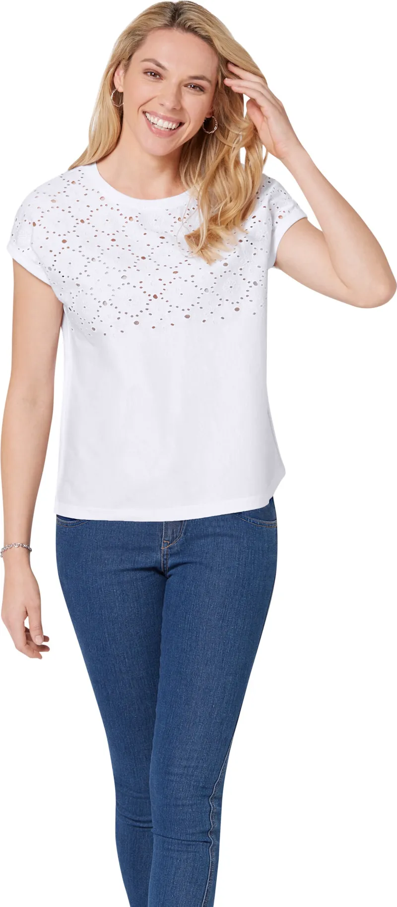 Witt Rundhalsshirt ecru, Ecru, – Produktbild 2 von 2