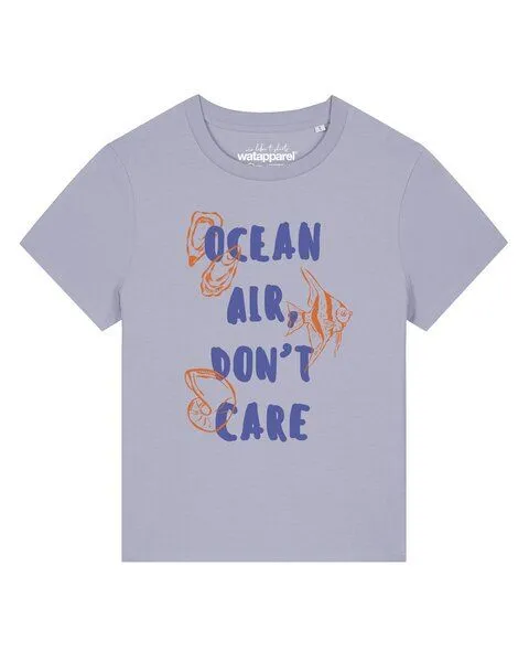 watapparel watapparel T-Shirt Frauen Ocean air dont care, Lavender, – Produktbild 1 von 2
