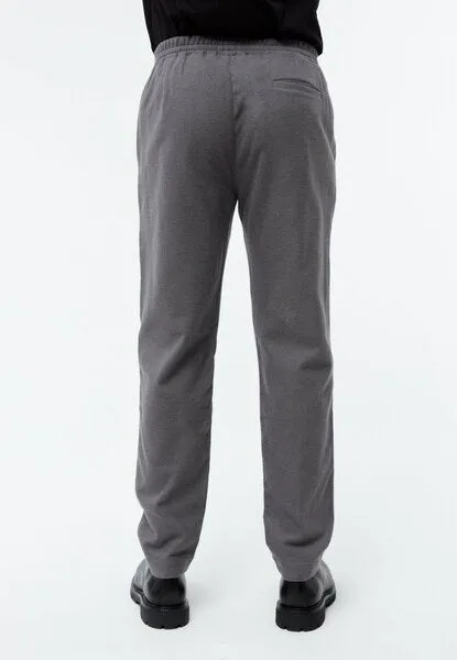 Givn Berlin Givn Berlin Flanellhose GBERIC aus Bio-Baumwolle mit Gummibund, Medium grey, – Produktbild 3 von 4