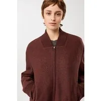 LangerChen LangerChen 90er Bomber Style mit Rippe, Burgundy (rot), – Produktbild 1 von 1