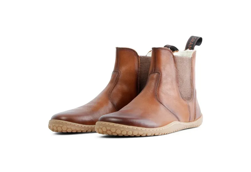 Grand Step Shoes Grand Step Shoes Kim Barefoot Chelsea - dunkelbraun Barfußschuh, Braun, – Produktbild 3 von 5