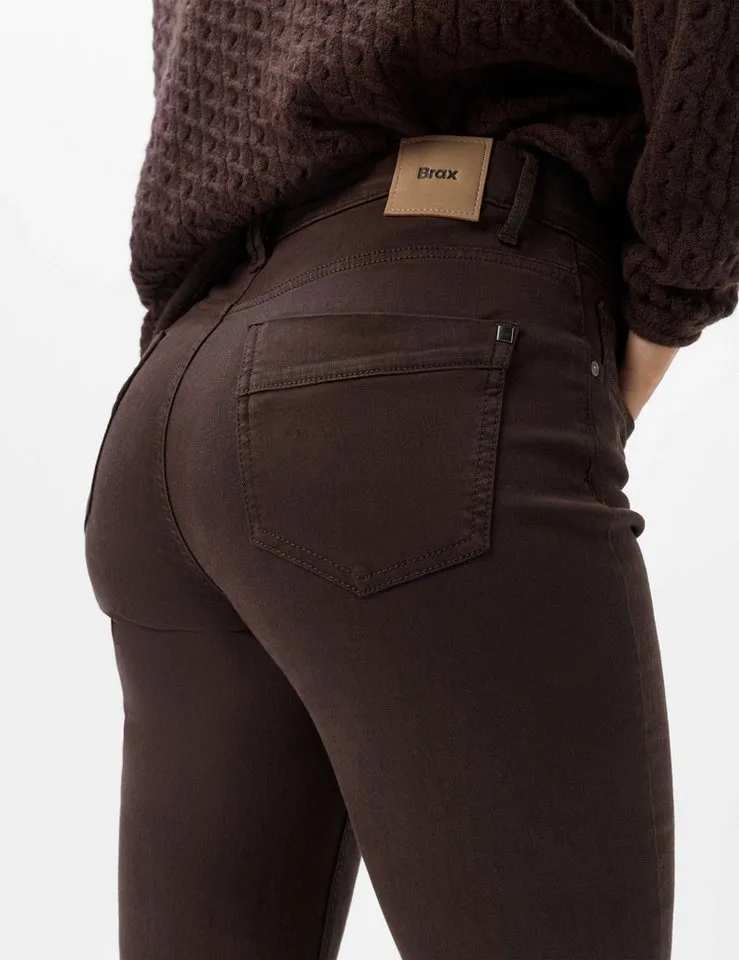 Brax Brax 5-Pocket-Jeans Style MARY Thermo Denim: Five-Pocket-Jeans im Regular Fit, Braun, – Produktbild 4 von 5
