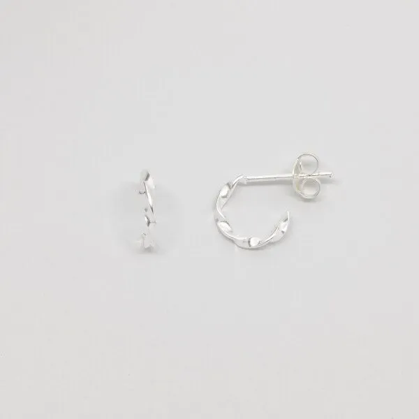 fejn jewelry fejn jewelry Creole 'twisted hoop', Silber, – Produktbild 1 von 2