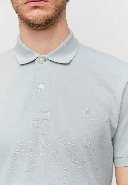 ARMEDANGELS ARMEDANGELS AANTON SOLID - Herren Poloshirt aus Bio-Baumwolle, Belgian blue, – Produktbild 3 von 4