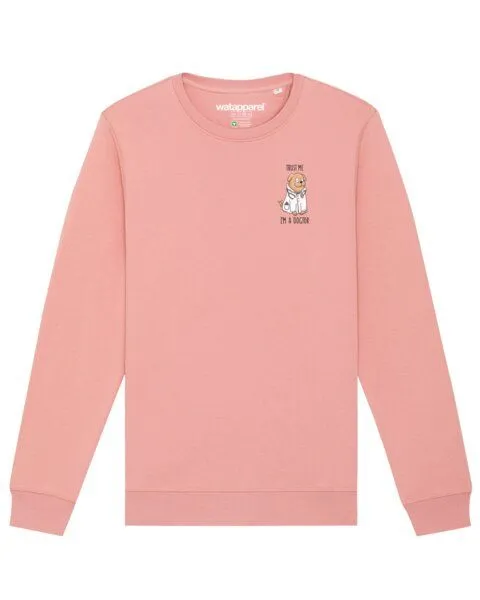 watapparel watapparel Sweatshirt Unisex Dogtor, Canyon pink, – Produktbild 1 von 3