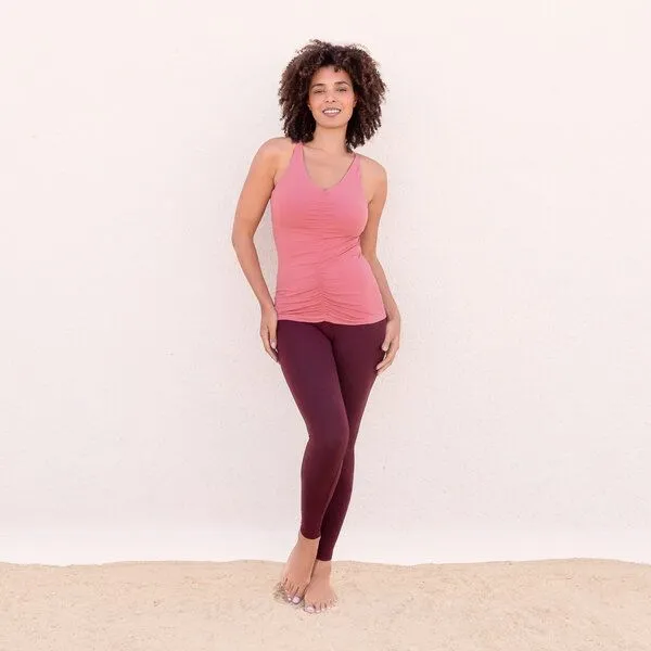 Jaya Jaya NICOLE - Damen - Top für Yoga aus Biobaumwolle mit besonderer Rückenpartie, Decorose/rosa, – Produktbild 1 von 2