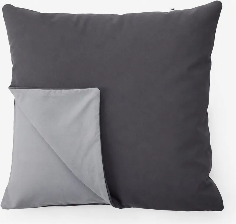 Wolkenfeld Kissenbezug Renforcé Kissenbezug Baumwolle - Natürlich weiches Schlafgefühl, (1 Stück), Größe 80x80, 40x80 und 70x90 cm, versteckter Reißverschluss, Grau, – Produktbild 1 von 9