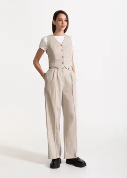 De IONESCU De IONESCU Damen vegan Hose Figa Leinen – Produktbild 1 von 1
