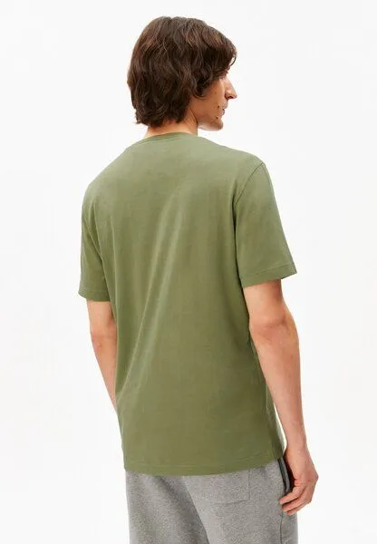 ARMEDANGELS ARMEDANGELS JAAMES Herren T-Shirt aus Bio-Baumwolle, Fatigue green, – Produktbild 2 von 4
