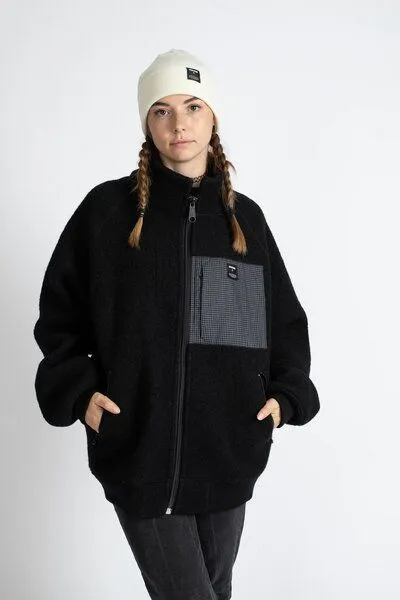 JECKYBENG JECKYBENG The NATURAL WOOLFLEECE - Fleecejacke aus 100% Bio-Schurwolle, Grau, – Produktbild 3 von 4