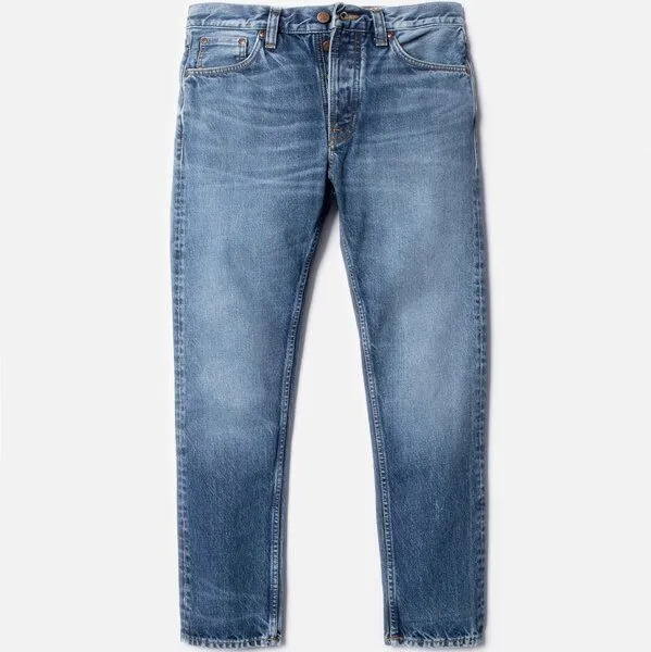 Nudie Jeans Nudie Jeans Straight Fit Jeans Steady Eddie II - Blue Tornado – Produktbild 4 von 4