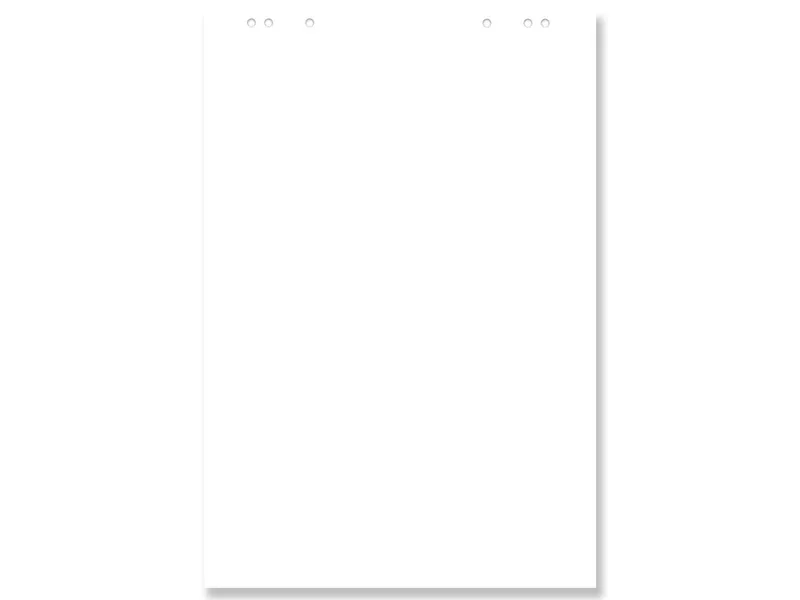 5er-Pack Recycling Flipchartblock, 20 Blatt, 80 g/m², blanko – Produktbild 1 von 1