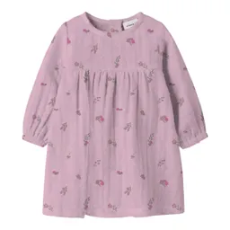 name it Name It Musselin-Kleid langarm Blumen – Produktbild 1 von 1