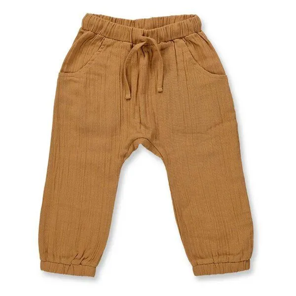 Sense Organics sense-organics LOKI Babyhose aus leichtem Musselin von Sense Organics, Caramel, – Produktbild 1 von 1