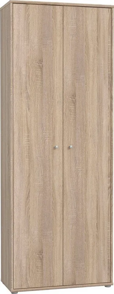 FORTE Schuhschrank Tempra, Mehrzweckschrank, 2 Türen, Einlegeböden, Höhe 197,5 cm Breite 73,7 cm, Beige, – Produktbild 2 von 8