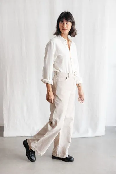 Jyoti - Fair Works Jyoti - Fair Works Bio-Baumwollcord Hose Tushar, Beige, – Produktbild 3 von 4