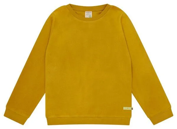 loud + proud loud + proud Kinder Fleece-Sweatshirt, GOTS-zertifiziert, Curry(gelb), – Produktbild 2 von 3