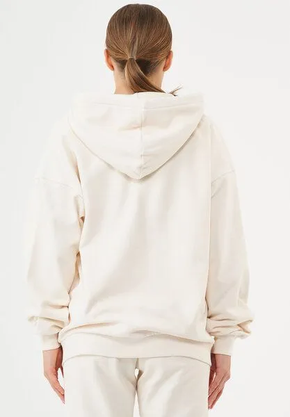 ORGANICATION ORGANICATION ESSENTIALS-JALE- Soft Touch Sweatjacke aus Bio-Baumwolle, Off white, – Produktbild 4 von 4