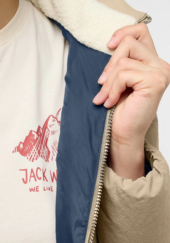 Jack Wolfskin Jack Wolfskin Daunenmantel NORDLICHT COAT W, Beige, – Produktbild 2 von 5